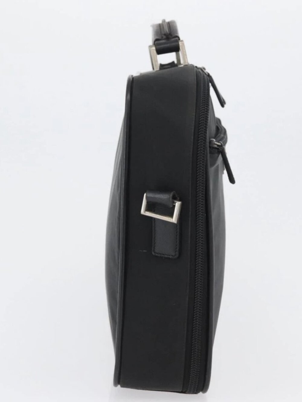 PRADA Hand Bag Nylon Black Silver Auth bs33447 - Picture 6 of 16